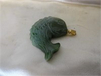 JADE FISH AMULET PENDANT