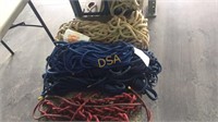 3 - Bundles of nylon climbing rope