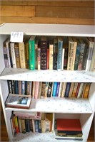 Small Book Shelf and Contents - 47.5" T X 30" W X