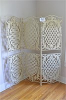 Very Large Wrought Iron Room Divider 71.5" T X