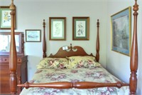 Full Size Cherry 4 Poster Bedroom Suite (3 Pc.