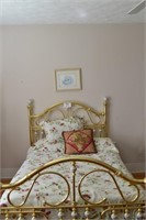 Reproduction Brass Bed - Full Size, Mattresses &