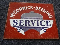 McCormick Deering Service Tin Sign