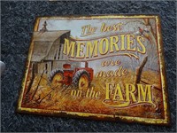 The Best Memories Are Made On The Farm Tin Sign