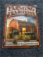 Farming Traditions Tin Sign