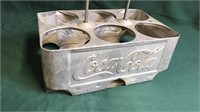 6 pack Aluminum Coca-Cola Case