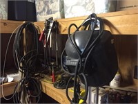 CABLES AND WELDING HELMET