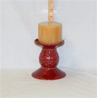 Paprika Red Woven Traditions Candle Holder