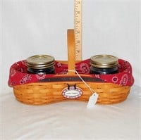 2000 Barbecue Buddy Basket w/ 2 Blue Ribbon Candle