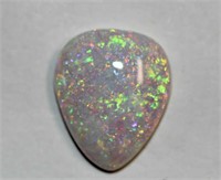 Solid white opal with good multi-colour,