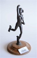 Antique cast bronze figure of Mercury