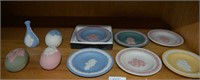 Collection of ten pieces of Wedgwood Jasper ware