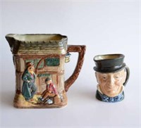 Two pieces of Royal Doulton Dicken's series