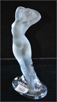 Lalique France crystal figure of a nude woman,