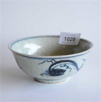 Small Chinese crackle glaze pottery bowl