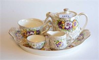 James Kent chintz breakfast set