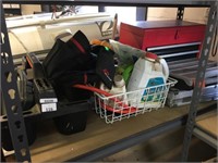 SHELF LOT OF TOOL BOXES, CARRIERS