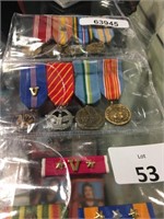 WW11 8 MINATURE AMERICAN MEDALS