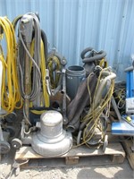 Pallet of cleaning equipment