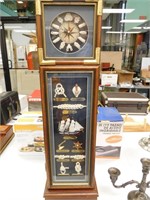 Cabinet - clock and shelves - nautical