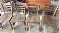 4 Wooden Chairs