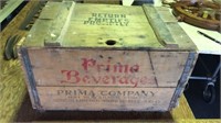 Prima Beverage wooden box