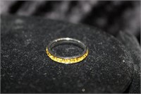 YELLOW STONE BAND RING