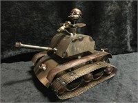 Metal Art Ant on Tank