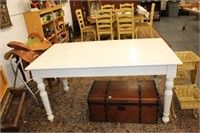 White Craft Table