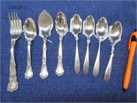 8 various sterling silver pieces - 5.83 tr.oz