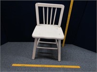 smaller wooden chair - painted white