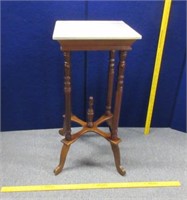 marble top square table - 29in tall