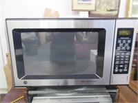 2008 ge stainless steel microwave - works