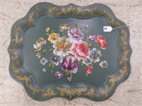 TOLE PAINTED TRAY 20" X 25"