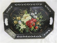 TOLE PAINTED TRAY 13.5" X 18"