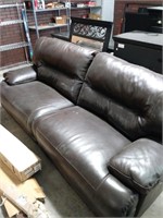 Ashley LEATHER Large Double Reclining Sofa