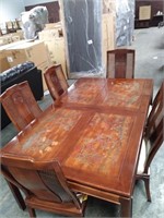 Drexel Mid Century Orietnal Table & 6 Chairs