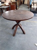Sunrise pub table, floor model, as is