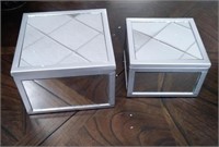 Set of mirror jewelry boxes