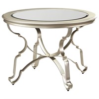 Ashley 390-15 dining table, glass top