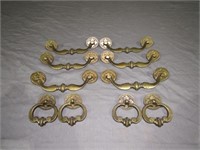 (qty - 10) Brass Antique Matching Hardware-