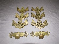 (qty - 8) Brass Antique Matching Hardware-