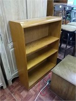 Light wood bookshelf