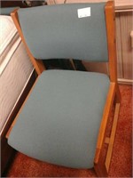 Blue cushion chair