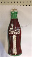 c1950's 17" Coca-Cola Metal Thermometer
