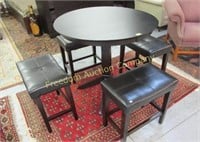 PUB TABLE AND 4 STOOLS