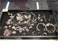 GROUPING OF JEWELRY INCL. STERLING SILVER