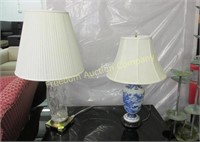 PAIR OF TABLE LAMPS INCLUDING DRESDEN