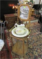 WASHSTAND WITH PITCHER AND BOWL
