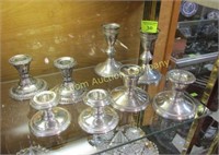 8 PC. STERLING SILVER CANDLE STANDS